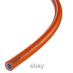 100m Water Fed Pole Hose 6mm Microbore Pipe WFP FREE Clips & Driver Orange