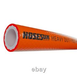 100m Water Fed Pole Hose 6mm Microbore Pipe WFP FREE Clips & Driver Orange