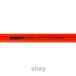 100m Water Fed Pole Hose 6mm Microbore Pipe WFP FREE Clips & Driver Orange