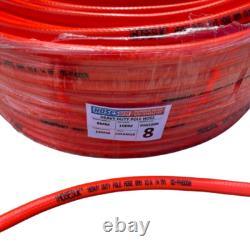 100m Water Fed Pole Hose 8mm Microbore Pipe WFP FREE Clips & Driver Orange