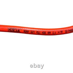 100m Water Fed Pole Hose 8mm Microbore Pipe WFP FREE Clips & Driver Orange