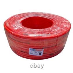 100m Water Fed Pole Hose 8mm Microbore Pipe WFP FREE Clips & Driver Orange