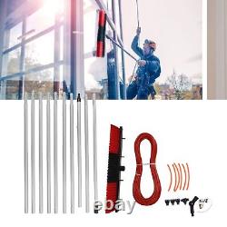 (10.5m Pole Plus 50cm Water Brush)Water Fed Pole Kit Full Accessories Alloy