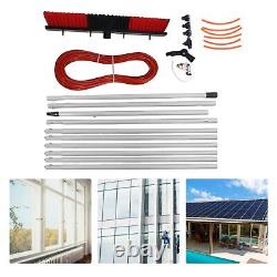 (10.5m Pole Plus 50cm Water Brush)Water Fed Pole Kit Full Accessories Alloy