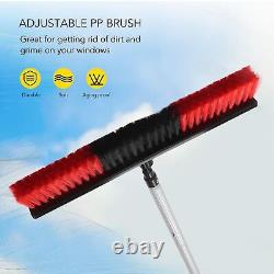 (10.5m Pole Plus 50cm Water Brush)Water Fed Pole Kit Full Accessories Alloy