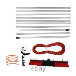 (10.5m Pole Plus 50cm Water Brush)Water Fed Pole Kit Full Accessories Alloy