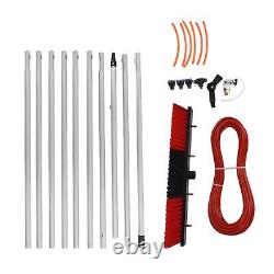 (10.5m Pole Plus 50cm Water Brush)Water Fed Pole Kit Full Accessories Alloy