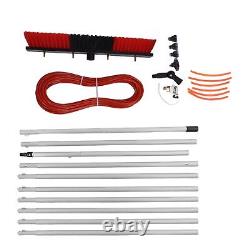 (10.5m Pole Plus 50cm Water Brush)Water Fed Pole Kit Full Accessories Alloy