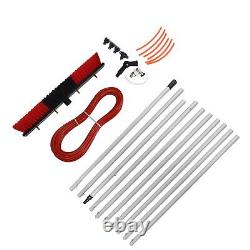(10.5m Pole Plus 50cm Water Brush) Water Powered Cleaning System Large