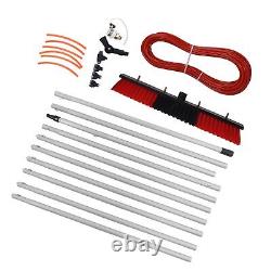 (10.5m Pole Plus 50cm Water Brush) Water Powered Cleaning System Large