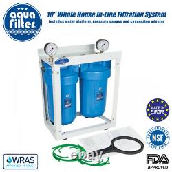 10 Big Blue High Efficiency 2-Stage Whole House Water Filter System