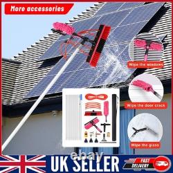 10 Meters Adjustable Water Brush Solar Panel Cleaning Brush Window Cleaning Pole
