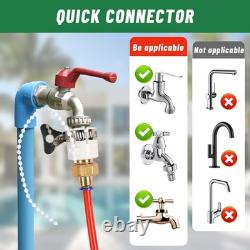 10m Adjustable Water Brush Window Cleaning Pole Solar Panel Cleaner Brush Set UK
