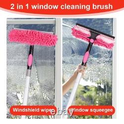 10m Water Brush Adjustable Window Cleaning Pole Solar Panel Cleaning Brush New