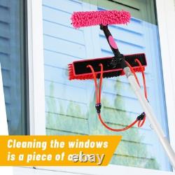 10m Water Brush Adjustable Window Cleaning Pole Solar Panel Cleaning Brush UK