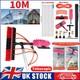 10m Water Fed Telescopic Window Cleaning Pole Conservatory Roof Cleaner Brush