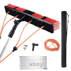 10m Window Cleaning Pole Water Fed Telescopic Brush Photovoltaic Panel Cleaning