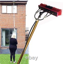 12ft 30ft Window Cleaning Pole Water Fed Pole Kit Telescopic Brush Extendable