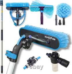 12ft Telescopic Water-Fed Window Cleaning Pole Kit