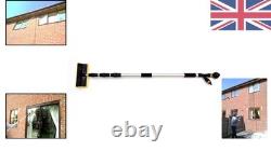 13 Foot Water Fed Telescopic Window Cleaning Pole with Squeegee & Soap Dispen