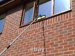 13ft Water Fed Window Cleaning Pole Cleaner Extended Extension Equipment Brush