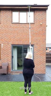 13ft Window Cleaning Pole Hose Fed Window Cleaner Equipment Extendable Brush Kit