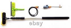 16ft-20ft-24ft Telescopic Water Fed Window Cleaning Pole, Hose Fed Extended Kit