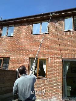 16ft Water Fed Window Cleaning Pole Cleaner Extended Extension Equipment Brush