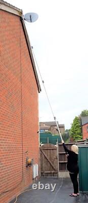 17ft-20ft-24ft Telescopic Window Cleaning Pole Water Fed Cleaning Brush Kit Tool