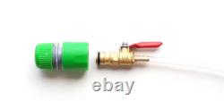 17ft-20ft-24ft Water Hose Fed Window Cleaning Pole Telescopic Cleaner Brush Kit