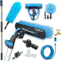 17ft Pole Telescopic Water-Fed Solar Panel and Window Cleaning Pole Kit Ext