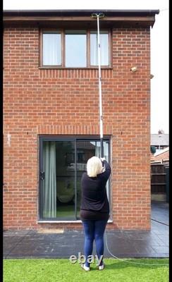 18ft Window cleaning Pole Water Fed Telescopic Hose Fed Cleaner Brush