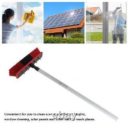 (1) Water Fed Telescopic Brush Alloy Portable Stable Water Fed Pole Kit