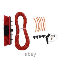 (1) Water Fed Telescopic Brush Alloy Portable Stable Water Fed Pole Kit