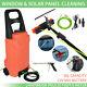 20ft Water Fed Telescopic Solar Panel Washing+30l Water Tank Cleaning Trolley