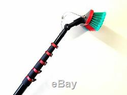 20ft 25ft 30ft Water Fed Window Cleaning Pole Cleaner Extended Extension Brush
