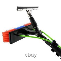 20ft Window Cleaning Pole, Backpack, Telescopic Extension, Glass Brush, Water