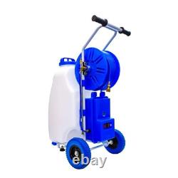 20ft Window Cleaning Telescopic Water Fed Pole + 45L Spray Tank Trolley System