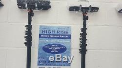 22ft HighRise Water Fed Poles 60% carbon fibre. Including attachments