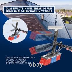 24FT Window Cleaning Brush with Water-Fed Pole Kits for Household & Outdoors