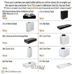 24L Wheel Arch Water Tank Campervan Motorhome Van Valeting Window Cleaning TA1.1