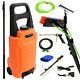 24ft Telescopic Water Fed Cleaning Pole + 30l Water Tank Window Cleaning Trolley