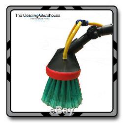 24ft Water Fed Telescopic Window Cleaning Pole Brush Conservatory Roof Cleaning