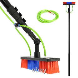 24ft Water Fed Window Cleaning Pole Brush Extendable Telescopic Conservatory