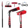 24ft Water Fed Pole Window Cleaning System Solar Panel Washing Brush Kit 7.2m