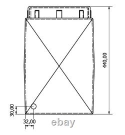 25L Litre Plastic Water Storage Tank Valeting Window Cleaning Camping 6 LID