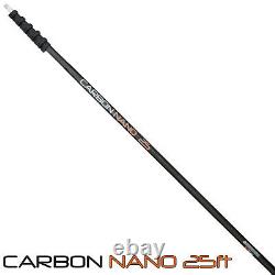 25 Foot Carbon Nano Window Cleaning Pole + Free 26cm Wash & Rinse Bar WFP Brush
