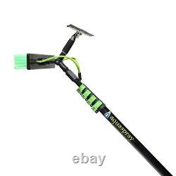25ft Telescopic Water Fed Pole Squeegee & 16L Backpack Spray Window Cleaning