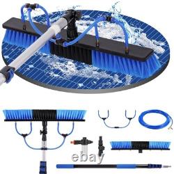 25ft Water Fed Window Cleaning Pole Cleaner Equipment Extension Brush Kit