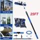 25ft Water Fed Window Cleaning Pole Cleaner Equipment Extension Brush Kit Tool